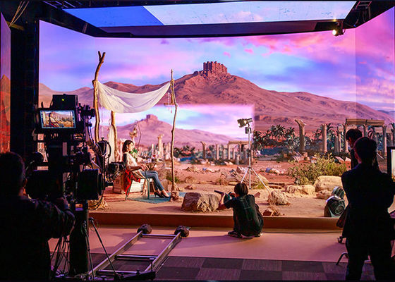 7680Hz ফ্লিমমেকিং ভার্চুয়াল স্টুডিও লাইটওয়েট XR Hd Led ভিডিও ওয়াল P1.95 P2.6 P2.5