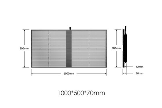 উচ্চ উজ্জ্বলতা ইনডোর আউটডোর SMD P2.84 P20 সম্পূর্ণ রঙের ভিডিও ওয়াল গ্লাস LED জাল