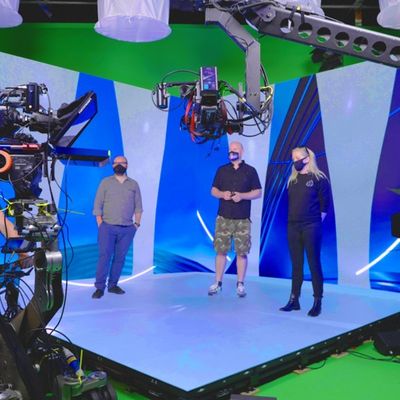 HD 16bits P1.95 ইন্ডোর ভার্চুয়াল XR LED স্ক্রীন ব্যাকগ্রাউন্ড শুটিং