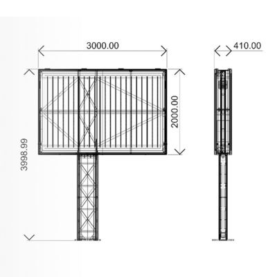পূর্ণ রঙ p3 p4 p5 p6 নেতৃত্বাধীন পর্দা জলরোধী ডিজিটাল প্রদর্শন বহিরঙ্গন বিজ্ঞাপন নেতৃত্বাধীন বিলবোর্ড