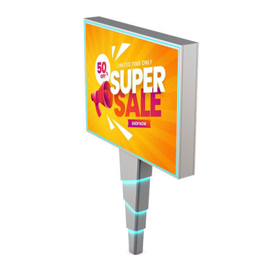 সহজ ইনস্টলেশন 8000nits IP65 p6 ইস্পাত বহিরঙ্গন নেতৃত্বাধীন ডিজিটাল বিলবোর্ড বিজ্ঞাপন বোর্ড