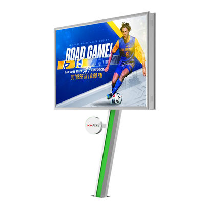 সহজ ইনস্টলেশন 8000nits IP65 P6 ইস্পাত নেতৃত্বাধীন বিলবোর্ড দাম বহিরঙ্গন নেতৃত্বাধীন বিজ্ঞাপন প্রদর্শন