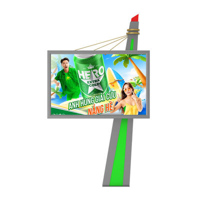 কাস্টমাইজড উচ্চ উজ্জ্বলতা জলরোধী 1920hz p6 ডিজিটাল স্ক্রিন বহিরঙ্গন নেতৃত্বাধীন বিলবোর্ড