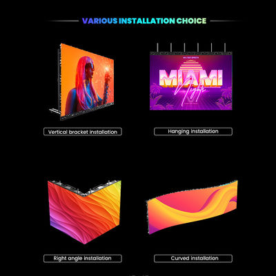 P3.91 জলরোধী ইভেন্ট ভিজ্যুয়াল ভাড়া এলইডি স্ক্রিন ডিসপ্লে কনসার্ট মিউজিক ডিসপ্লে বিবাহের ইলেকট্রিক হল স্টেজ পটভূমি