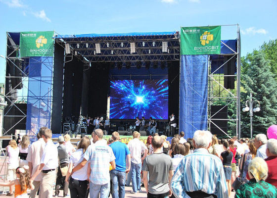 বাণিজ্যিক বিজ্ঞাপনের জন্য আল্ট্রা পাতলা এসএমডি ভাড়া LED পুরো রঙের পি 12 মিমি প্রদর্শন করে