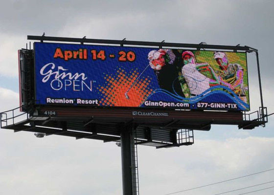 ডিআইপি 1R1G1B এলইডি ওয়াল স্ক্রিন প্রদর্শন বহিরঙ্গন ডিজিটাল বিলবোর্ড জলরোধী 32x16 ডটস