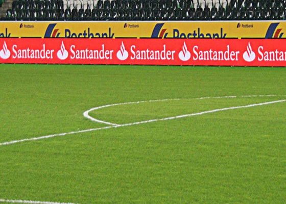 বড় আউটডোর স্পোর্ট পেরিমিটার এলইডি ডিসপ্লে পি 20 এমএম ডিজিটাল বিজ্ঞাপনের বিলবোর্ড