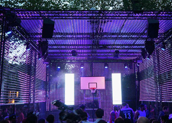 এইচডি পূর্ণ রঙ সৃজনশীল নেতৃত্বে প্রদর্শন পি 4 এসএমডি চলচ্চিত্রগুলি ছোট ভিডিও ওয়াল 4 মিমি পিক্সেল পিচ