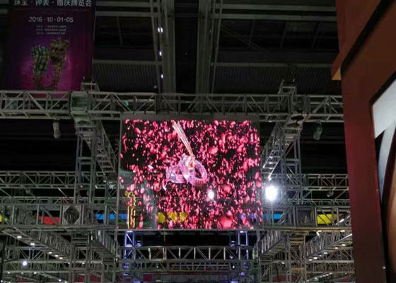 ইনডোর P10 স্বচ্ছ এলইডি ডিসপ্লে গ্লাস ভিডিও ওয়াল লাইটওয়েট 9216 ডস / বর্গমাইল