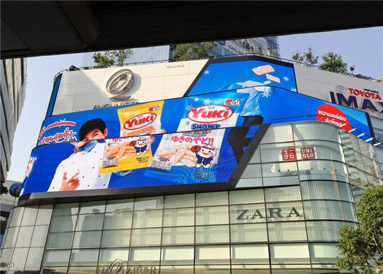 উচ্চ উজ্জ্বলতা পি 10 বাঁকা এলইডি স্ক্রিন স্ক্রিনটি বাঁকা মন্ত্রিসভা ডিজাইনের সাথে