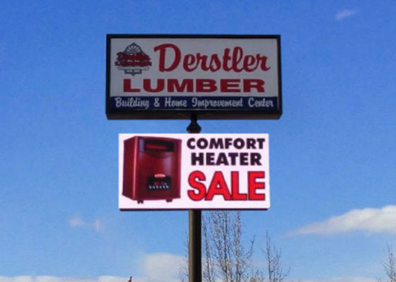 জলরোধী পি 10 ফ্রন্ট পরিষেবা LED ডিসপ্লে DIP346 320 মিমি এক্স 320 মিমি মডিউল আকার