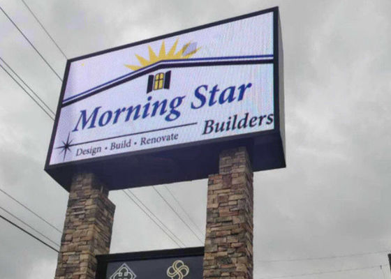 বিজ্ঞাপন আউটডোর LED ডিসপ্লে স্ক্রিন P6 সম্মুখ / রিয়ার পরিষেবা স্থির ইনস্টলেশন