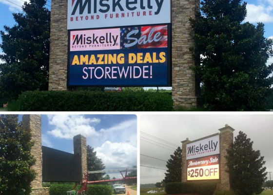 স্কুলের জন্য আইপি 65 আরজিবি স্ট্যাটিক আউটডোর এলইডি বিলবোর্ড পি 20 ফুল রঙের এলইডি ডিসপ্লে