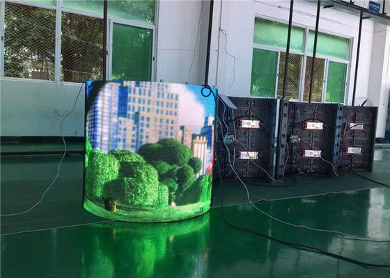 হাই কনট্রাস্ট নেতৃত্বে ফ্লেক্সিবল কার্টেন স্ক্রিন 10 মিমি পিক্সেল 360 এলইডি ডিসপ্লের সম্পূর্ণ রঙ