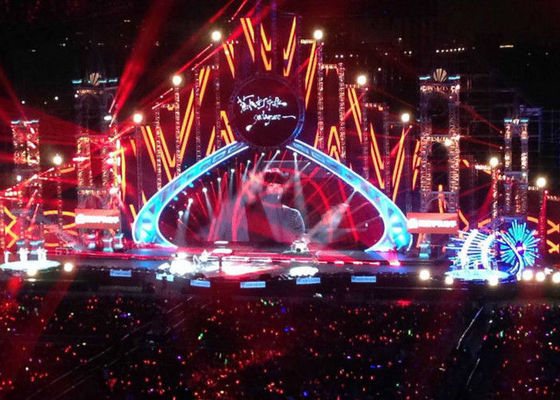 ইনডোর স্টেজ ভাড়া এলইডি ডিসপ্লে 6 মিমি পিক্সেল পিচ 192 মিমি এক্স 192 মিমি মডিউল আকার Size