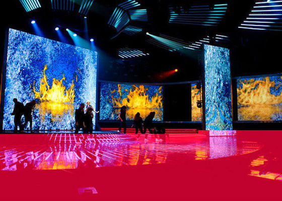 উচ্চ রেজোলিউশন স্টেজ ভাড়া এলইডি ডিসপ্লে স্ক্রিন 5.95 মিমি পিক্সেল পিচ 28246 ডস / বর্গমাইল