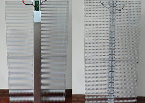 70% স্বচ্ছ LED ডিসপ্লে P3.9 মিমি গ্লাস ওয়াল এলইডি স্ক্রিন হালকা ওজন