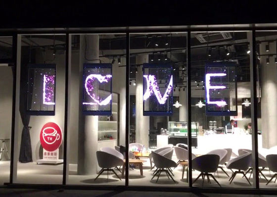 উচ্চ ঘনত্বের LED ডিসপ্লে স্বচ্ছ এলইডি ভিডিও ওয়াল সহজ ঝুলন্ত ইনস্টলেশন