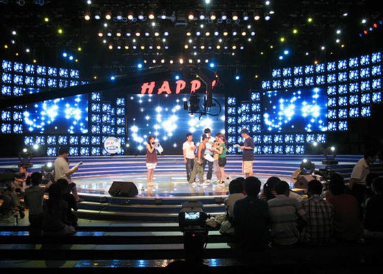 মাল্টি ফাংশন ইনডোর এলইডি ভিডিও স্ক্রিন P3.91 1000 নিট ব্রাইটনেস 16 বিট ধূসর স্তর