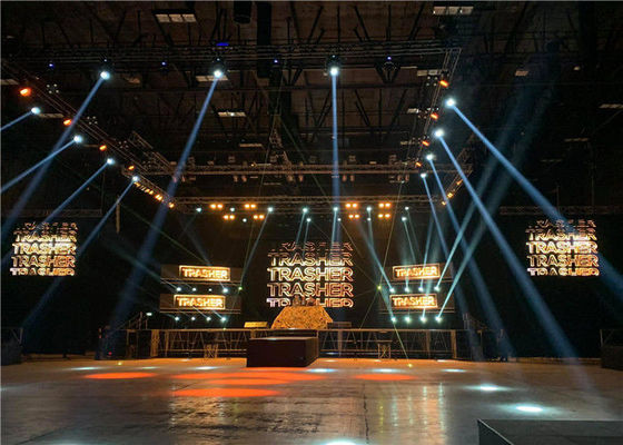 কমার্শিয়াল ইনডোর ফুল কালার এলইডি ডিসপ্লে ভিডিও ওয়াল পি 4.8 ভাড়া লাইটওয়েটের জন্য