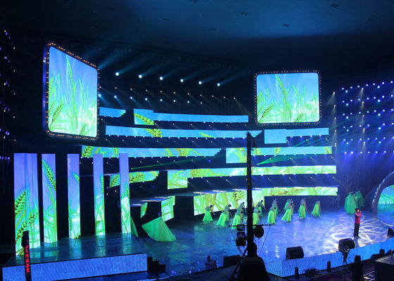 P3.91 ইনডোর ভাড়া এলইডি ডিসপ্লে ডাই কাস্টিং অ্যালুমিনিয়াম ক্যাবিনেট 500 মিমি এক্স 500 মিমি