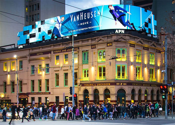 5500cd / m2 পি 6 এসএমডি 3535 আউটডোর এলইডি অ্যাডভেজিটিং ওয়াল 32x32 ডটস