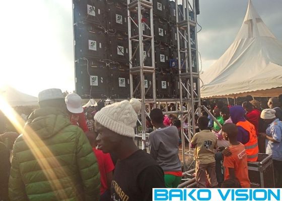 পর্যায়টি ঝুলছে P3.91 1500nits ভাড়া নেতৃত্বে ভিডিও ওয়াল এসএমডি 2121