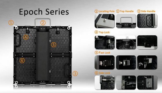 280W / M2 P3.91 1200nits ভাড়া LED ডিসপ্লে 500 * 1000 মিমি