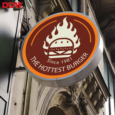 আউটডোর P4.68 রাউন্ড LED সাইন, সার্কুলার LED লোগো ডিসপ্লে