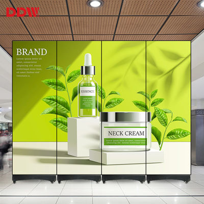 ডিজিটাল ভিডিও বিজ্ঞাপন LED মিরর স্ক্রীন ইন্ডোর আল্ট্রা থিন পোর্টেবল P1.75 P2 P2.5