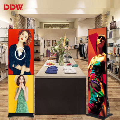 ডিজিটাল ভিডিও বিজ্ঞাপন LED মিরর স্ক্রীন ইন্ডোর আল্ট্রা থিন পোর্টেবল P1.75 P2 P2.5