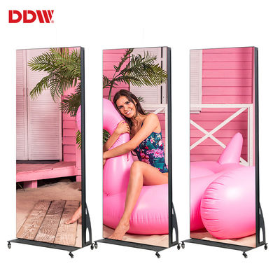 ফ্লোরিং স্ট্যান্ডিং মুভ স্মার্ট ডিজিটাল ভিডিও বিজ্ঞাপন স্ক্রীন আউটডোর P2.5