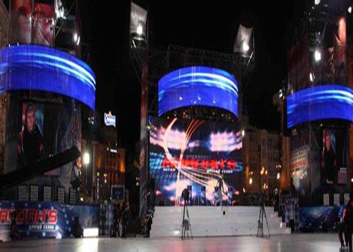 উচ্চ রেজোলিউশন নমনীয় এলইডি স্ক্রিন পূর্ণ রঙ 12 মিমি প্রশস্ত দেখার কোণ