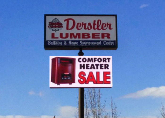 জলরোধী পি 10 ফ্রন্ট পরিষেবা LED ডিসপ্লে DIP346 320 মিমি এক্স 320 মিমি মডিউল আকার