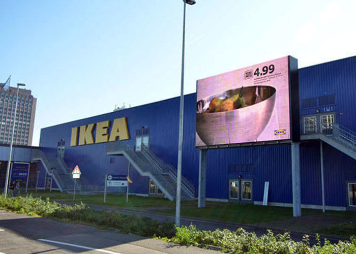 হাই ব্রাইটনেস ফ্রন্ট সার্ভিস এলইডি সাইন সম্পূর্ণ রঙ, বড় P10 আউটডোর LED স্ক্রিন