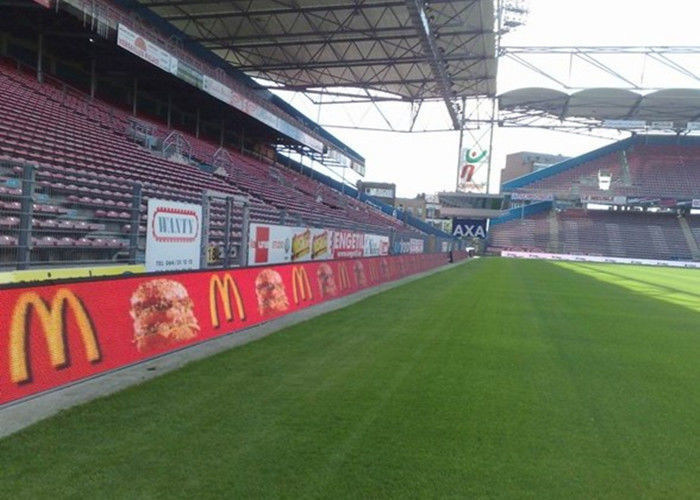 পি 12 পি 16 আউটডোর নেতৃত্বে বিজ্ঞাপনের স্ক্রিনগুলি স্পোর্ট পেরিমিটার LED ডিসপ্লে সম্পূর্ণ রঙ