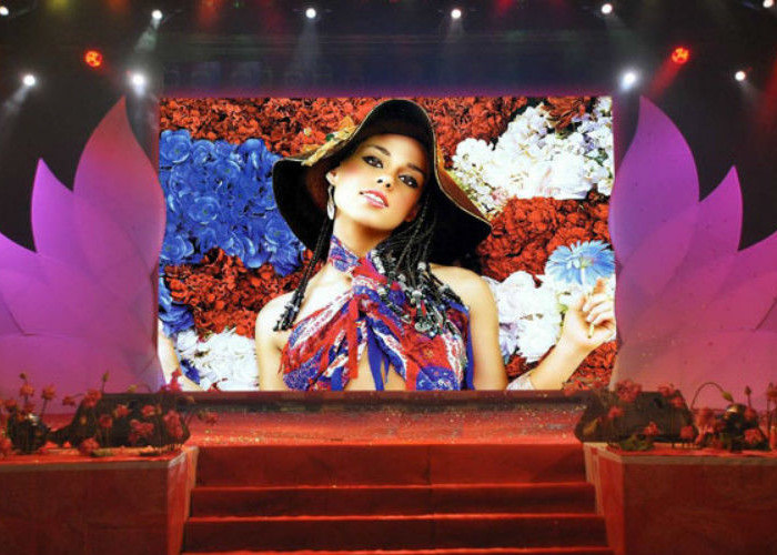 আল্ট্রা ব্রাইটনেস এলইডি স্ক্রিন স্টেজ ব্যাকড্রপ ফ্লেক্সিবল এলইডি কার্টেন ডিসপ্লে পি 4.8 মিমি