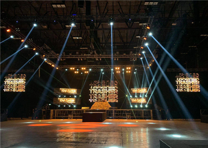 কমার্শিয়াল ইনডোর ফুল কালার এলইডি ডিসপ্লে ভিডিও ওয়াল পি 4.8 ভাড়া লাইটওয়েটের জন্য