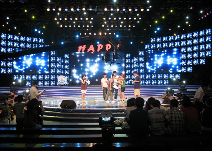 ইভেন্টের স্টেজ ব্যাকড্রপের জন্য উচ্চ রেজোলিউশন ইন্ডোর ফুল রঙ এলইডি ডিসপ্লে পি 2.9